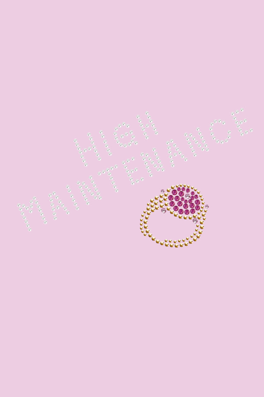 High Maintenance & Austrian crystal Fuchsia Ring - Bandanna Pink