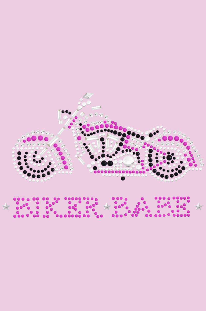 Biker Babe & Pink Motorcycle - Bandanas Pink