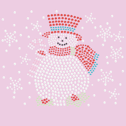 Snowman with Snowflakes - Women's T-shirt