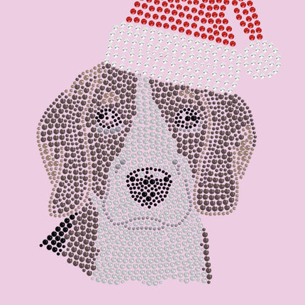 Beagle with Santa Hat - Women's Tee