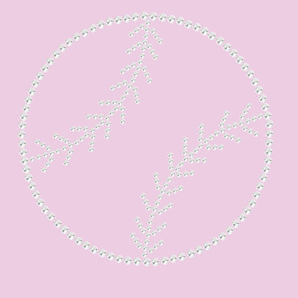 Baseball (Rhinestone Outline) - Women's Tee