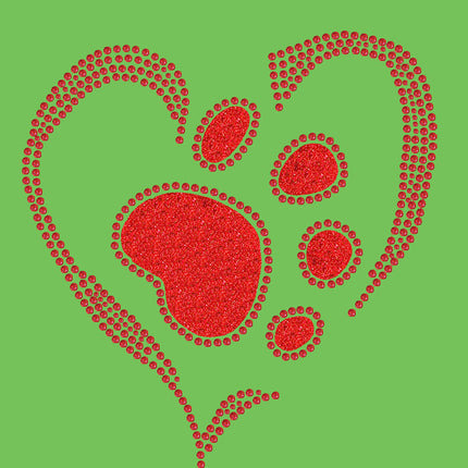 Red Paw Heart - Bandanna