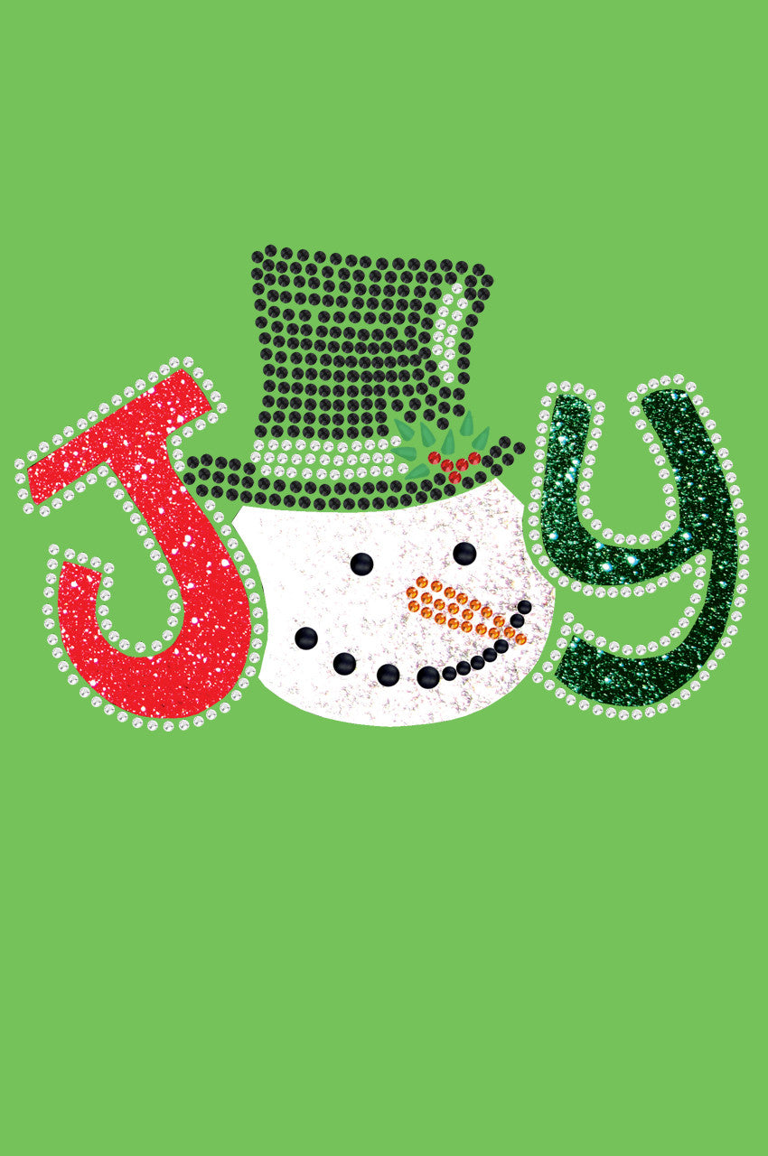 Joy Snowman - Bandana Lime Green