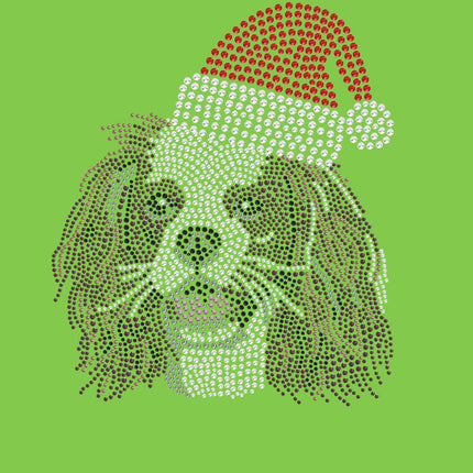 Cavalier King Charles Spaniel with Santa Hat - Bandana