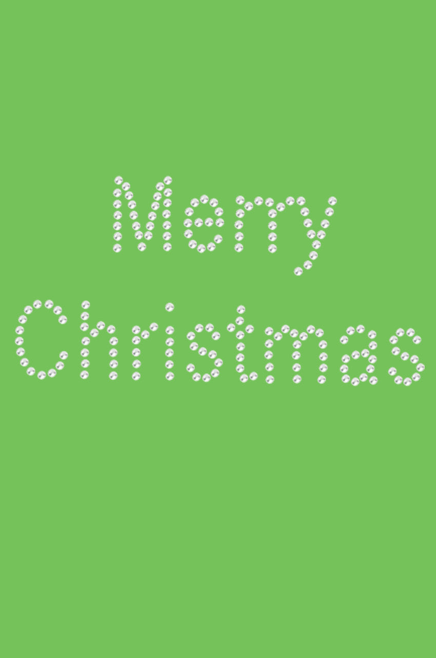 Merry Christmas - Bandana Lime Green