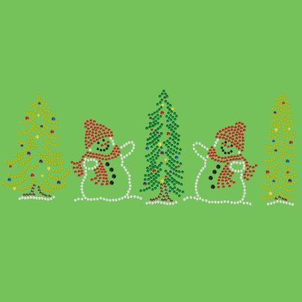 Two Snowmen in Trees - Bandana