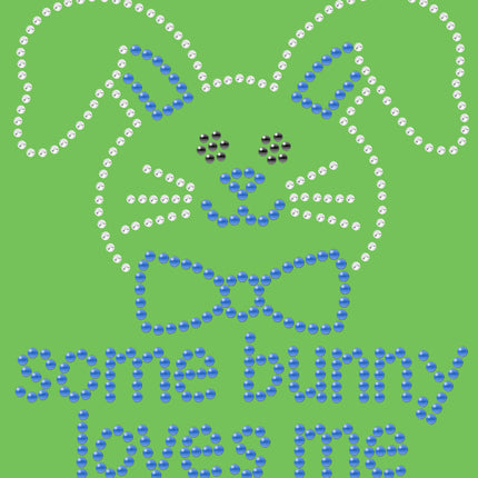 Some Bunny Loves Me (Blue) - Bandanna