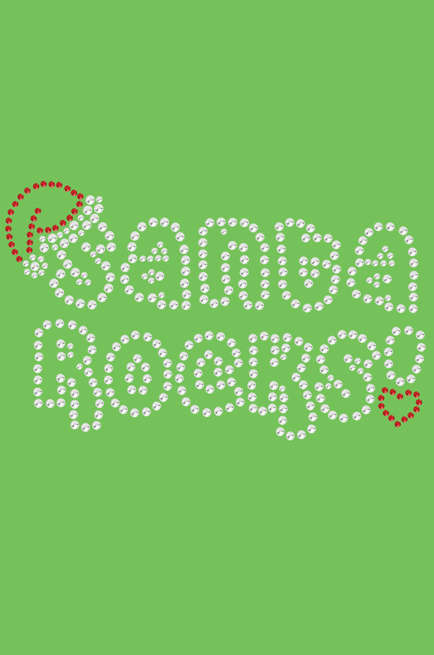 Santa Rocks - Bandana Lime Green