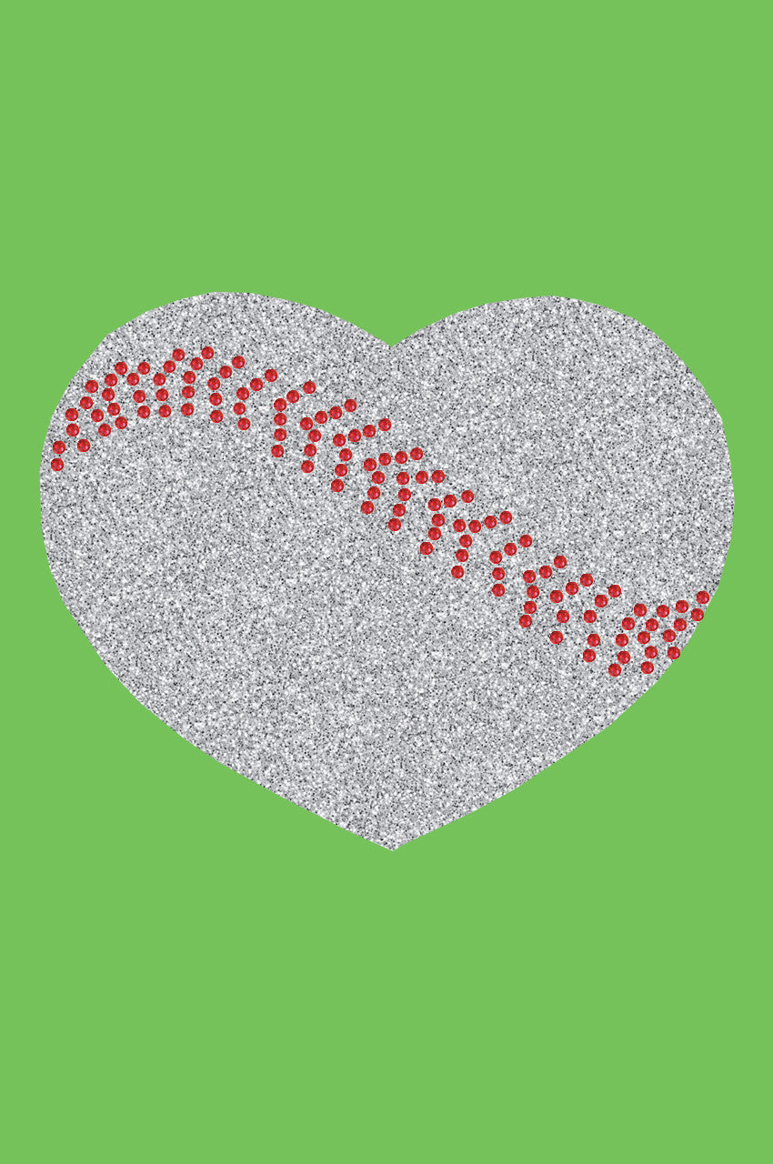 Baseball Heart - Bandana Lime Green