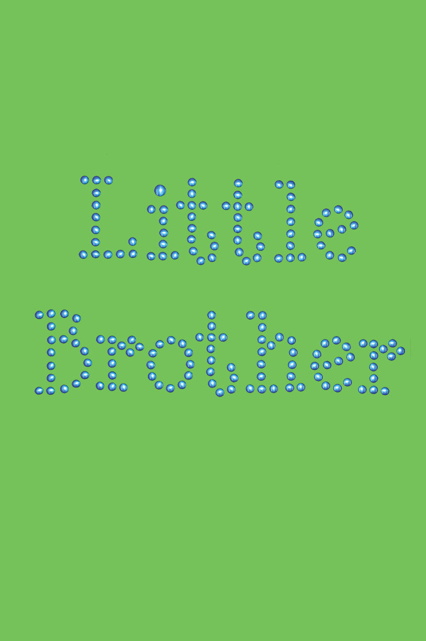 Little Brother - Blue - Bandanna Lime Green