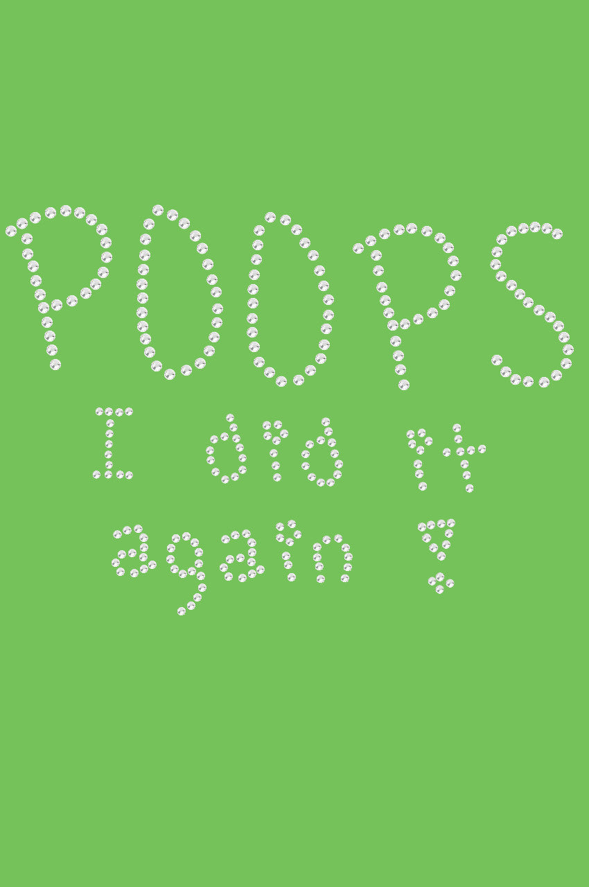 Poops I Did It Again - Bandanna Lime Green