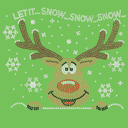 Let it Snow - Red Nose Reindeer - Bandana