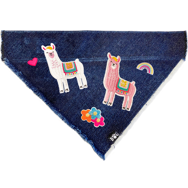 Llamas Denim Bandana