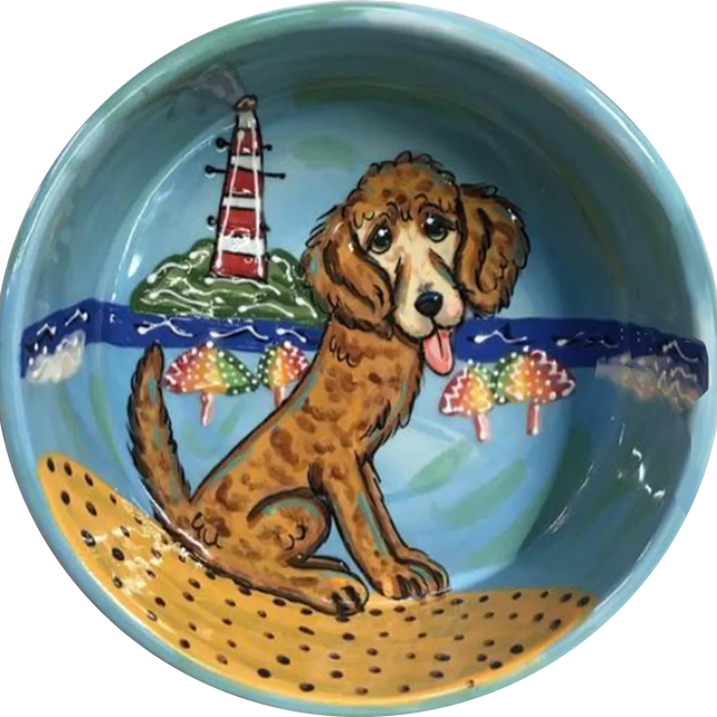 Labradoodle | Lighthouse | Dog Bowl