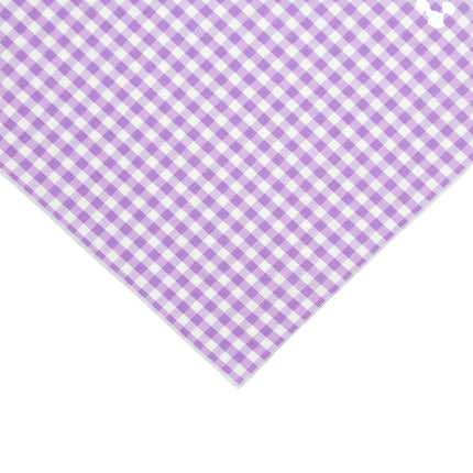 Lavender | Purple Gingham Tie Dog Bandana