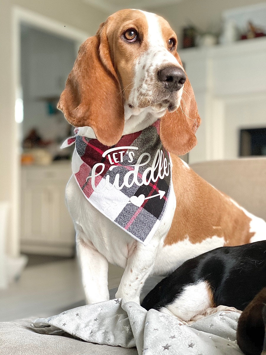 Let's Cuddle Luxe Flannel Dog Bandana