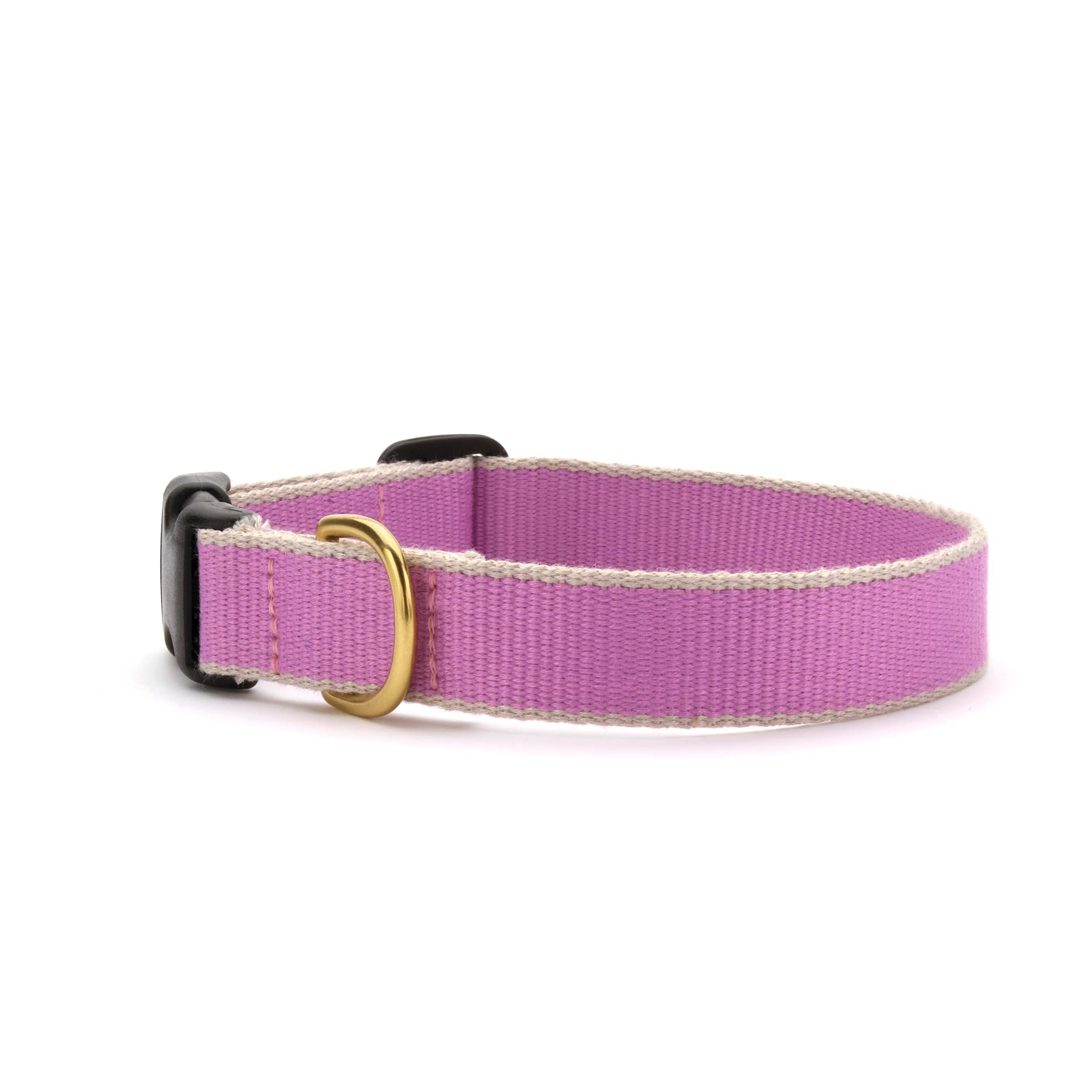 Color Market Dog Collar - Wide Lilac & Light Gray