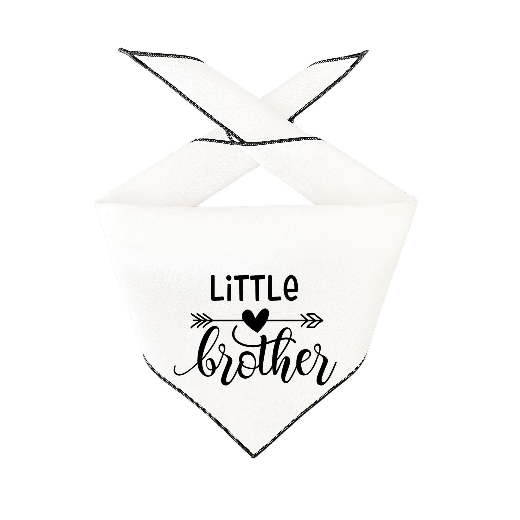 Little Brother - White Dog Bandana HT Animal Supply