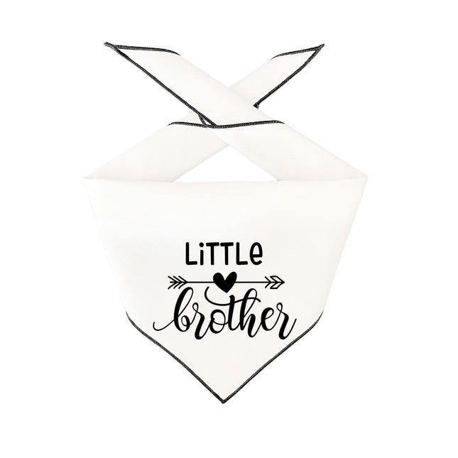 Little Brother - White Dog Bandana