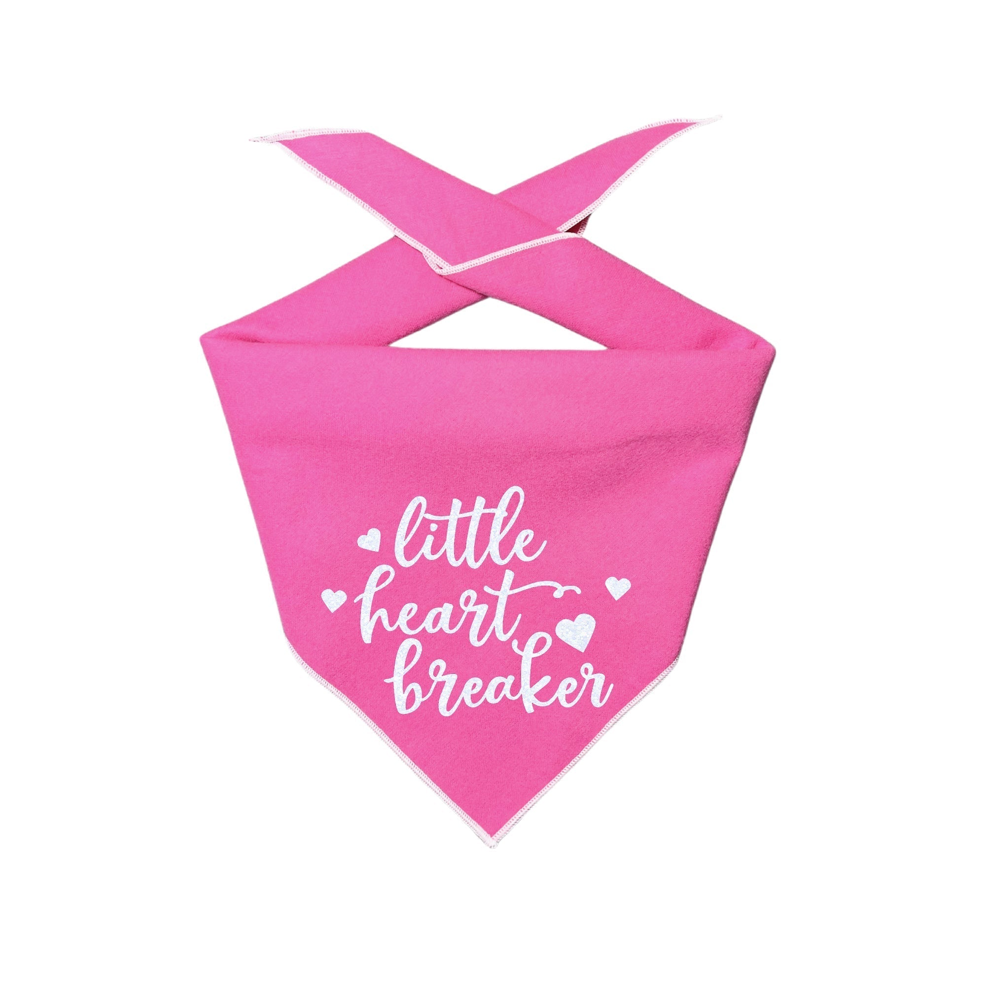 Little Heart Breaker Pink Dog Bandana HT Animal Supply