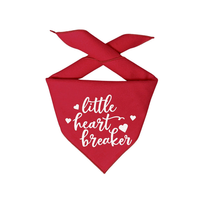 Little Heart Breaker Red Dog Bandana