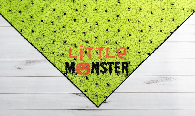 Little Monster Halloween Dog Bandana