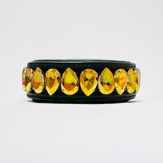 Liz Big Dog Collar Metallic Sunshine