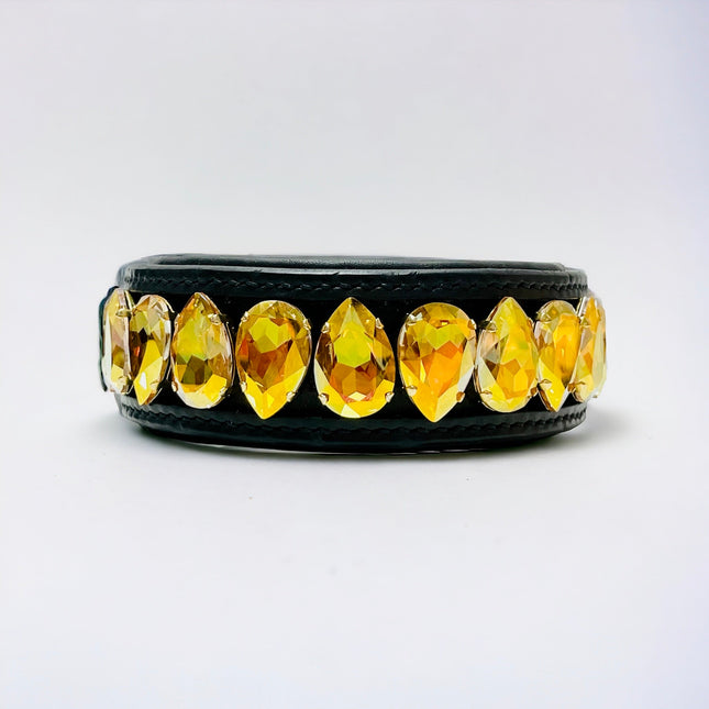 Liz Big Dog Collar Metallic Sunshine