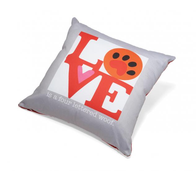 Pillow: Love is a Four Letter Woof
