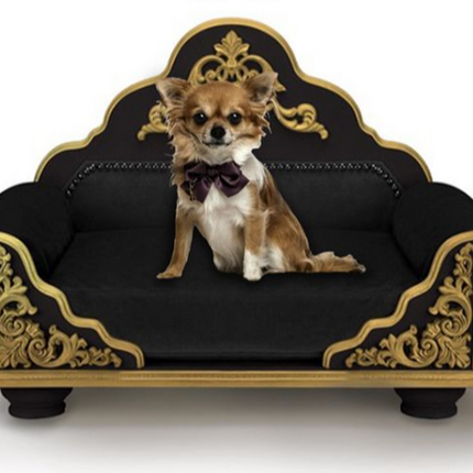 Luxury Dog Bed, Grace Kelly: Black