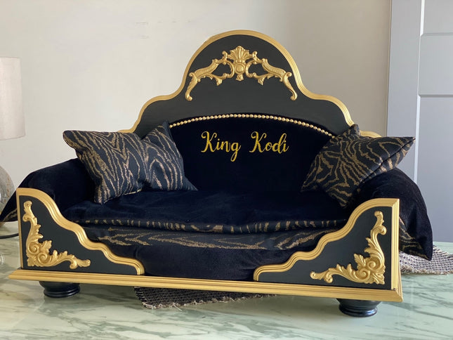 Luxury Dog Bed, Grace Kelly: Black