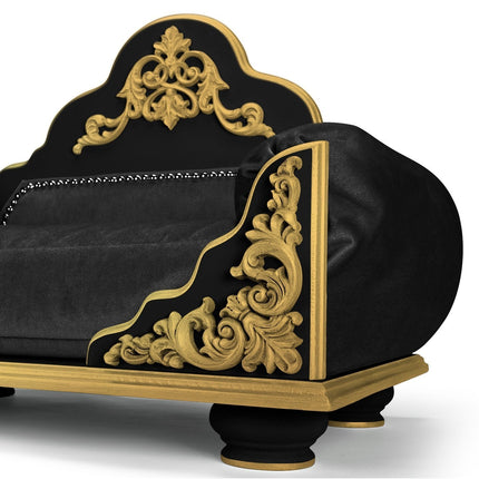 Luxury Dog Bed, Grace Kelly: Black