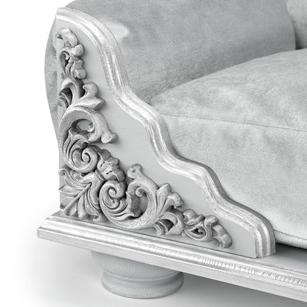 Luxury Dog bed: Silver, Grace Kelly