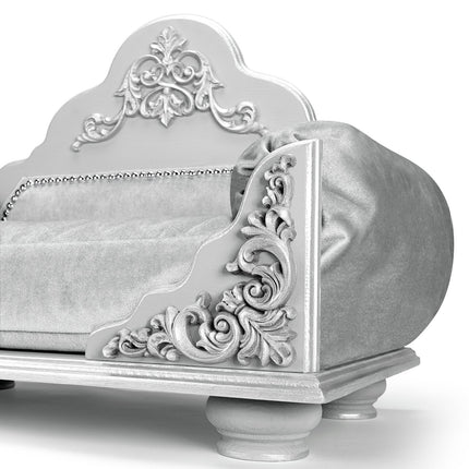 Luxury Dog bed: Silver, Grace Kelly