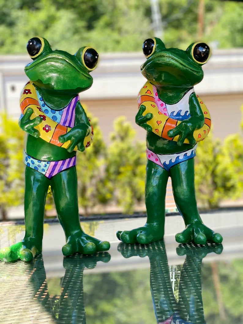 Luxury Garden Frog Statue HT Animal Supply