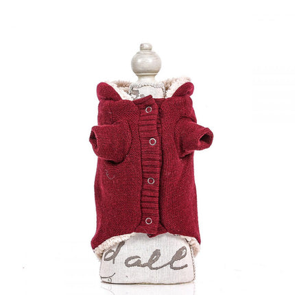 Luxury Coat - Knitwear Bordeaux