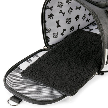 Mobile Dog Gear Pet Carrier Plus, Black: Travel Safely with Your Furry Friend