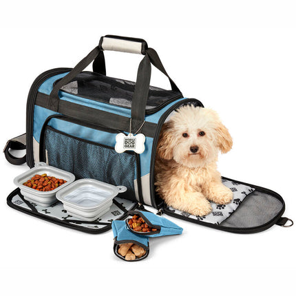 Mobile Dog Gear Pet Carrier Plus, Black: Travel Safely with Your Furry Friend