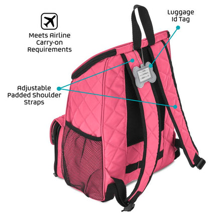 Personalized Weekender Backpack Pink