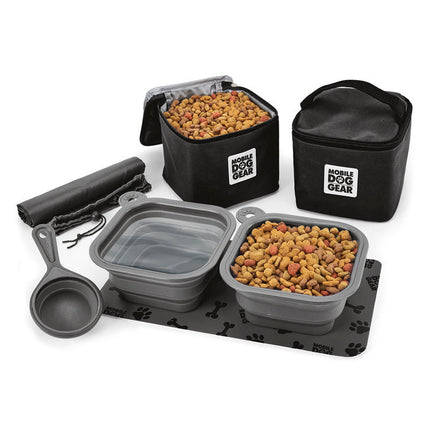 Mobile Dog Gear Dine Away Food Set: Perfect Travel Companion for Medium/Large Dogs