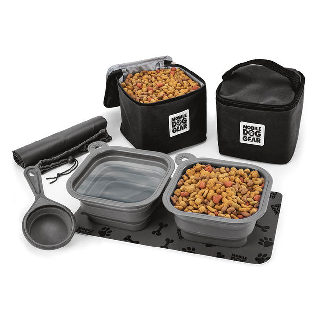 Mobile Dog Gear Dine Away Food Set: Perfect Travel Companion for Medium/Large Dogs