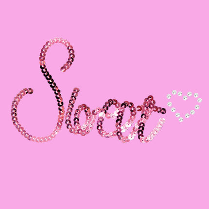 Sweet (Pink Sequins) - Women's T-shirt