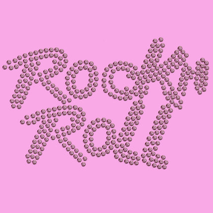 Rock n Roll (Pink Rhinestuds) - Women's T-shirt