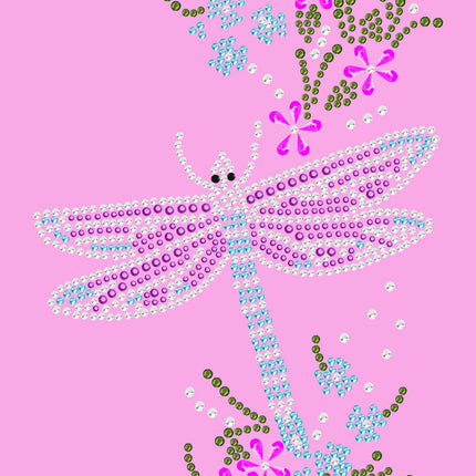 Dragonfly with Flowers - Women's Tee