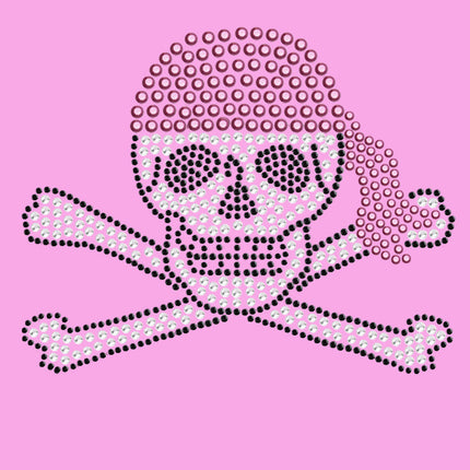 Skull with Pink Bandanna - Women's T-shirt