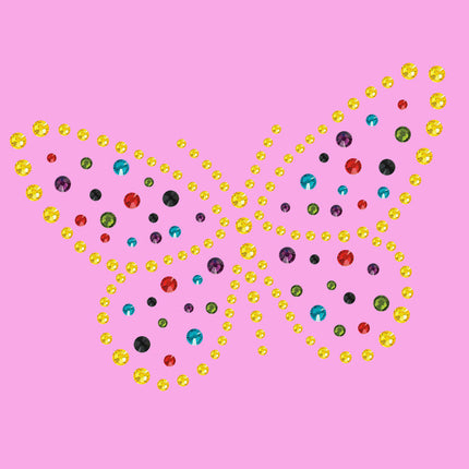 Yellow Dotted Butterfly - Women's T-shirt