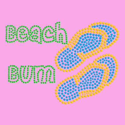 Beach Bum with Flip Flops - Women's T-shirt