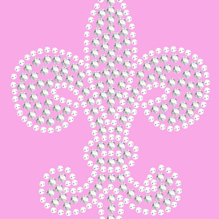 Fleur de Lis (Rhinestone & Rhinestuds) - Women's T-shirt