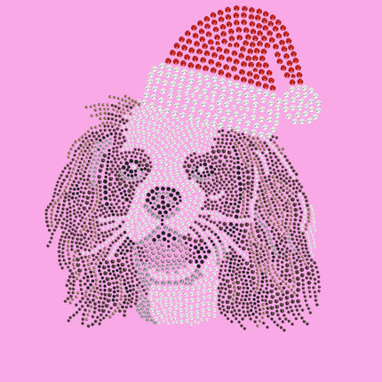 Cavalier King Charles Spaniel with Santa Hat - Women's Tee