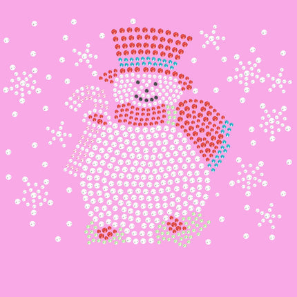 Snowman with Snowflakes - Women's T-shirt